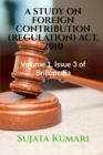 Image for A Study on Foreign Contribution (Regulation) Act, 2010