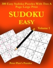 Image for Sudoku Easy : 300 Easy Sudoku Puzzles With Two A Page Large Print