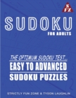 Image for Sudoku For Adults : The Optimum Sudoku Test... Easy To Advanced Sudoku Puzzles