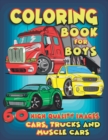 Image for Cars, Trucks and Muscle Cars Coloring Book for Boys : 60 Unique Coloring Pages, Cars, Trucks, ?uscle cars, SUVs, Supercars and more popular Cars for Kids ages 4-8, 8-12 (Part 1)