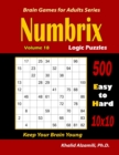 Image for Numbrix Logic Puzzles : 500 Easy to Hard (10x10) : : Keep Your Brain Young