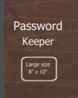 Image for Password Keeper Large Size : 8&quot;x 10&quot; Alphabetical password book large print internet organizer