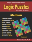 Image for Activity Book : Logic Puzzles for Adults &amp; Seniors: 500 Medium Puzzles (Samurai Sudoku, Minesweeper, Cross Sudoku, Kakuro, Hitori, Slitherlink, Shikaku and Kuromasu)