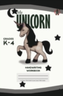 Image for My Unicorn Primary Handwriting k-4 Workbook, 51 Sheets, 6 x 9 Inch Black Cover