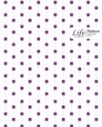 Image for Cube Pattern Square Grid, Quad Ruled, Composition Notebook, 100 Sheets, Large Size 8 x 10 Inch Purple Dots Cover