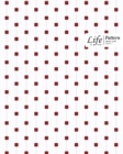 Image for Cube Pattern Square Grid, Quad Ruled, Composition Notebook, 100 Sheets, Large Size 8 x 10 Inch Red Dots Cover