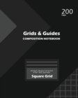 Image for Grids and Guides Square Grid, Quad Ruled, Composition Notebook, 100 Sheets, Large Size 8 x 10 Inch Black Cover