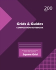 Image for Grids and Guides Square Grid, Quad Ruled, Composition Notebook, 100 Sheets, Large Size 8 x 10 Inch Purple Cover