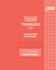 Image for Visual Thinkers Square Grid, Quad Ruled, Composition Notebook, 100 Sheets, Large Size 8 x 10 Inch Pink Cover