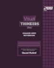Image for Visual Thinkers Square Grid, Quad Ruled, Composition Notebook, 100 Sheets, Large Size 8 x 10 Inch Purple Cover