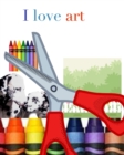 Image for I love art mixed medium creative blank coloring book 324 pages 8x10