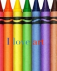 Image for I love art crayon creative mega blank coloring book 480 pages 8x10