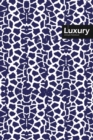 Image for Luxury Lifestyle, Animal Print, Write-in Notebook, Dotted Lines, Wide Ruled, Medium Size 6 x 9 Inch, 288 Pages (Blue)