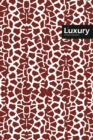 Image for Luxury Lifestyle, Animal Print, Write-in Notebook, Dotted Lines, Wide Ruled, Medium Size 6 x 9 Inch, 288 Pages (Coffee)