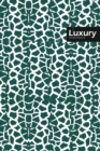 Image for Luxury Lifestyle, Animal Print, Write-in Notebook, Dotted Lines, Wide Ruled, Medium 6 x 9&quot;, 288 Pages (Olive Green)