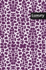 Image for Luxury Lifestyle, Animal Print, Write-in Notebook, Dotted Lines, Wide Ruled, Medium Size 6 x 9 Inch, 288 Pages (Purple)