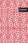 Image for Luxury Lifestyle, Animal Print, Write-in Notebook, Dotted Lines, Wide Ruled, Medium Size 6 x 9 Inch, 288 Pages (Pink)