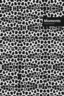 Image for Moments Lifestyle, Animal Print, Write-in Notebook, Dotted Lines, Wide Ruled, Medium Size 6 x 9 Inch, 288 Pages (Black)