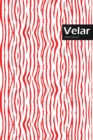 Image for Velar Lifestyle, Animal Print, Write-in Notebook, Dotted Lines, Wide Ruled, Medium Size 6 x 9 Inch, 144 Sheets (Red)