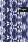 Image for Vogue Lifestyle, Animal Print, Write-in Notebook, Dotted Lines, Wide Ruled, Medium Size 6 x 9 Inch, 144 Sheets (Blue)