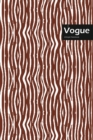 Image for Vogue Lifestyle, Animal Print, Write-in Notebook, Dotted Lines, Wide Ruled, Medium Size 6 x 9 Inch, 144 Sheets (Brown)