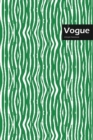 Image for Vogue Lifestyle, Animal Print, Write-in Notebook, Dotted Lines, Wide Ruled, Medium Size 6 x 9 Inch, 144 Sheets (Green)