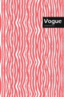 Image for Vogue Lifestyle, Animal Print, Write-in Notebook, Dotted Lines, Wide Ruled, Medium Size 6 x 9 Inch, 144 Sheets (Pink)