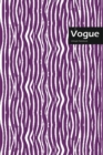 Image for Vogue Lifestyle, Animal Print, Write-in Notebook, Dotted Lines, Wide Ruled, Medium Size 6 x 9 Inch, 144 Sheets (Purple)
