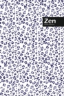 Image for Zen Lifestyle, Animal Print, Write-in Notebook, Dotted Lines, Wide Ruled, Medium Size 6 x 9 Inch (Blue)