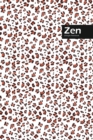 Image for Zen Lifestyle, Animal Print, Write-in Notebook, Dotted Lines, Wide Ruled, Medium Size 6 x 9 Inch (Coffee)