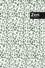 Image for Zen Lifestyle, Animal Print, Write-in Notebook, Dotted Lines, Wide Ruled, Medium Size 6 x 9 Inch (Green)