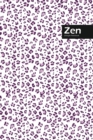 Image for Zen Lifestyle, Animal Print, Write-in Notebook, Dotted Lines, Wide Ruled, Medium Size 6 x 9 Inch (Purple)