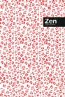Image for Zen Lifestyle, Animal Print, Write-in Notebook, Dotted Lines, Wide Ruled, Medium Size 6 x 9 Inch (Red)