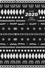 Image for Pattern Lifestyle, Dated 2020 Daily Planner, 365 Days Blank Lined, Write-in Journal (Black)