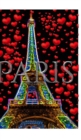Image for paris neon red hearts Eiffel tower creative blank journal valentine&#39;s edition