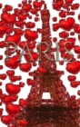 Image for Paris Valentine&#39;s glitter Red hearts Eiffel Tower creative blank Journal