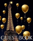 Image for Eiffel Tower paris gold Ballon themed All occasion blank guest book : paris gold Ballon themed blank guest book