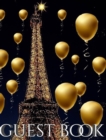 Image for Eiffel Tower paris gold Ballon themed All occasion blank guest book : paris gold Ballon themed blank guest book