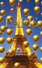 Image for paris Eiffel Tower blue sky Gold Balloons blank journal