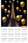 Image for paris eiffel tower 2020 calendar creative blank journal