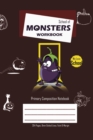 Image for School of Monsters Workbook, A5 Size, Wide Ruled, White Paper, Primary Composition Notebook, 102 Sheets (Coffee)