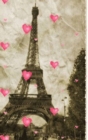 Image for paris Eiffel Tower pink hearts Vintage creative blank page journal