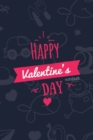 Image for Happy Valentines Day Notebook, Blank Write-in Journal, Dotted Lines, Wide Ruled, Medium (A5) 6 x 9 In (Blue)