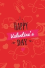 Image for Happy Valentines Day Notebook, Blank Write-in Journal, Dotted Lines, Wide Ruled, Medium (A5) 6 x 9 In (Red)