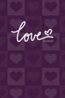 Image for Love Notebook, Blank Write-in Journal, Dotted Lines, Wide Ruled, Medium (A5) 6 x 9 In (Purple)