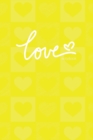 Image for Love Notebook, Blank Write-in Journal, Dotted Lines, Wide Ruled, Medium (A5) 6 x 9 In (Yellow)