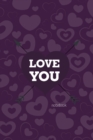 Image for Love You Notebook, Blank Write-in Journal, Dotted Lines, Wide Ruled, Medium (A5) 6 x 9 In (Purple)