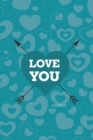 Image for Love You Notebook, Blank Write-in Journal, Dotted Lines, Wide Ruled, Medium (A5) 6 x 9 In (Royal Blue)