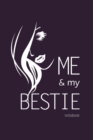 Image for Me and My Bestie Notebook, Blank Write-in Journal, Dotted Lines, Wide Ruled, Medium (A5) 6 x 9 In (Purple)