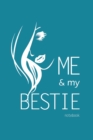Image for Me and My Bestie Notebook, Blank Write-in Journal, Dotted Lines, Wide Ruled, Medium (A5) 6 x 9 In (Royal Blue)